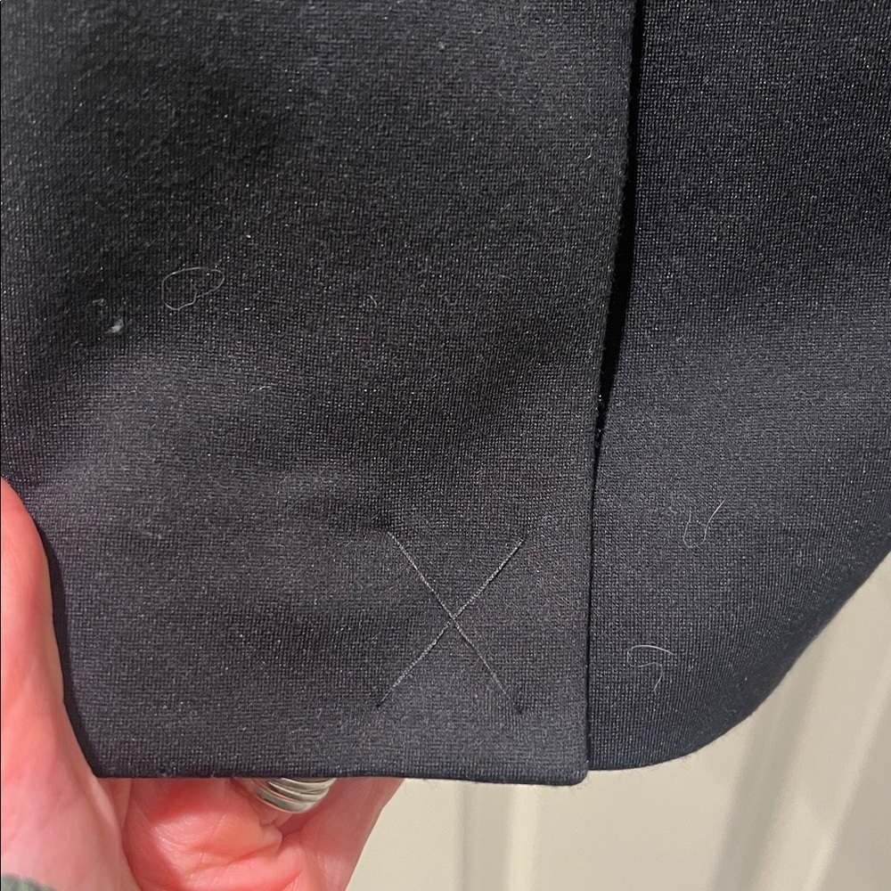 Spanx Perfect Oversized Collarless Blazer Classic Black Size 1X one button - Picture 9 of 12
